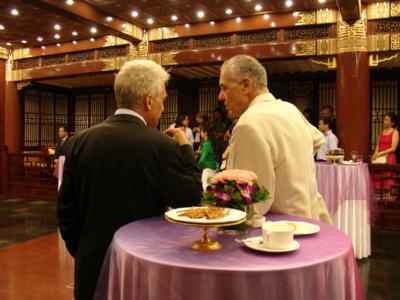 Ambassador Stanzel and the head of Beijing Goethe Institute, Michael Kahn-Ackermann